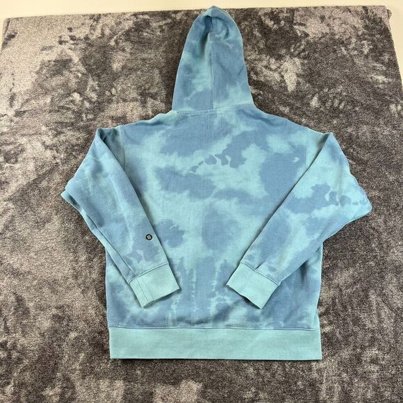 Stance Mercury Hoodie Tie Dye Sweatshirt Men's L Blue Fleece Lined Pullover - Picture 10 of 13